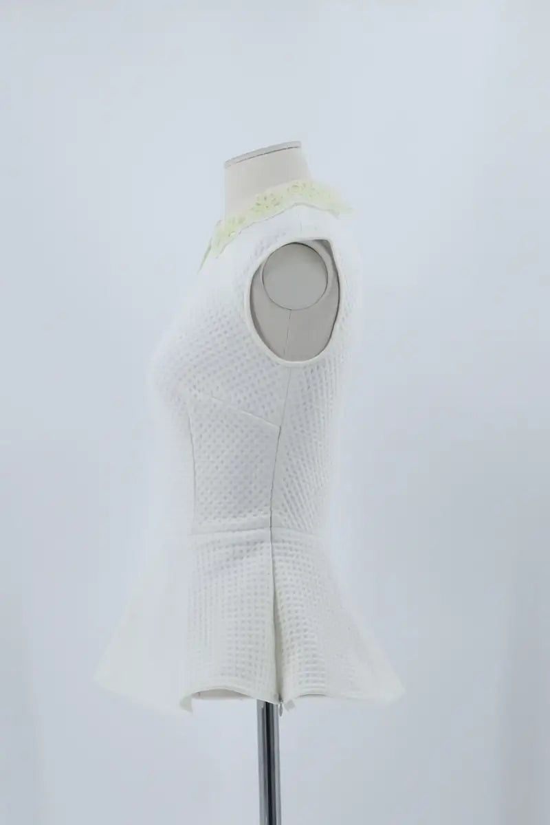 Top sans manche Karen Millen Blanc en Synthétique