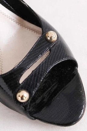 Talons Dior Noir en Cuir