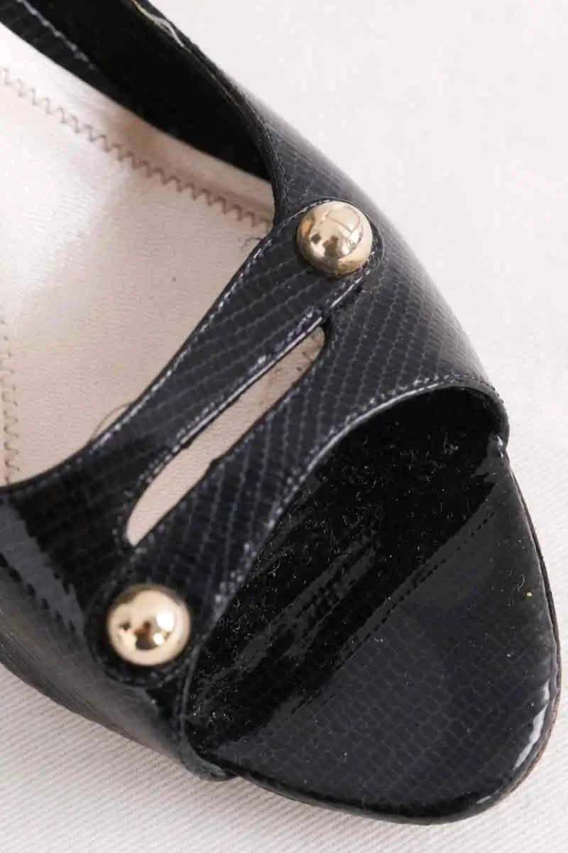 Talons Dior Noir en Cuir