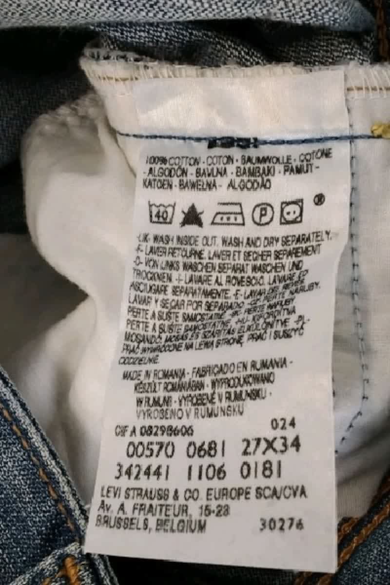 Jean slim Levi's  Bleu