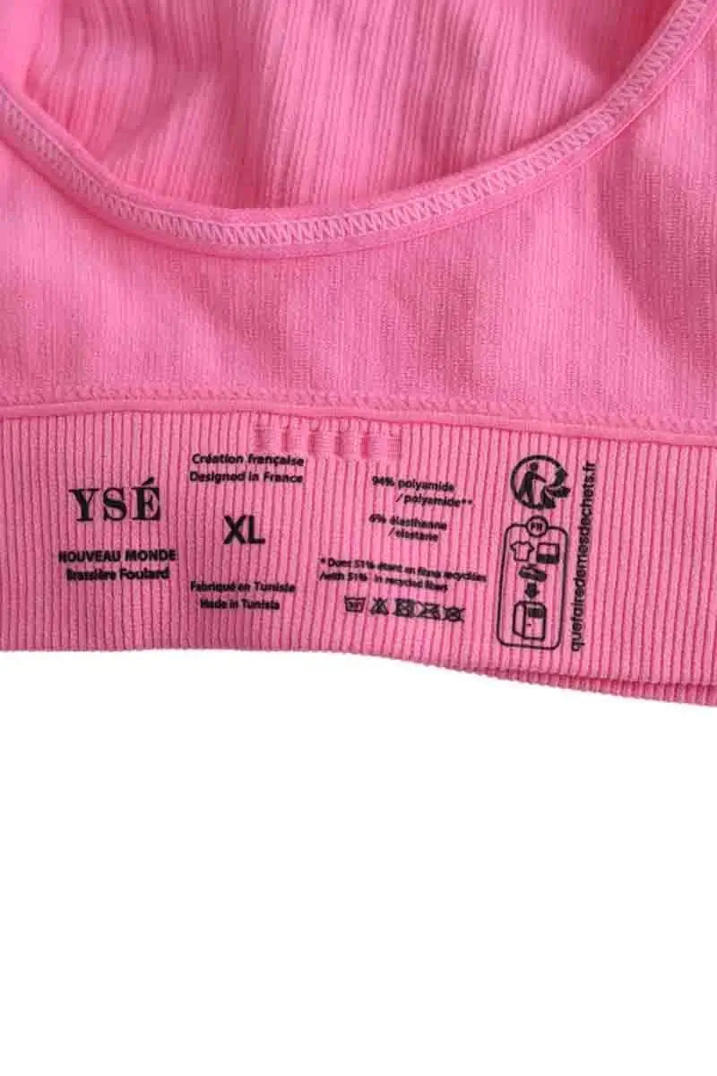 Brassière Ysé Rose en Synthétique
