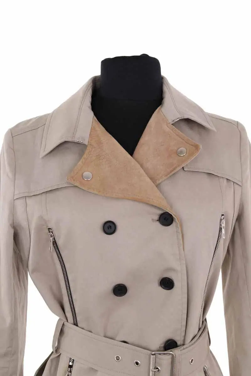 Trench-coat The Kooples Beige en Synthétique