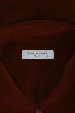 Blouse Equipment Bordeaux en Soie