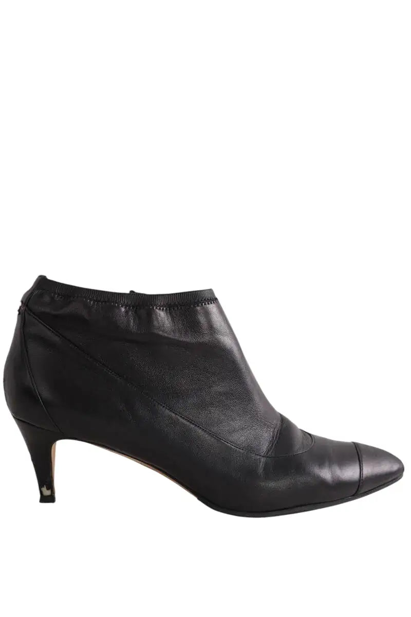 Boots Chanel Noir en Cuir, taille 42 - Seconde Main