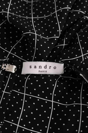 Blouse Sandro Noir en Soie
