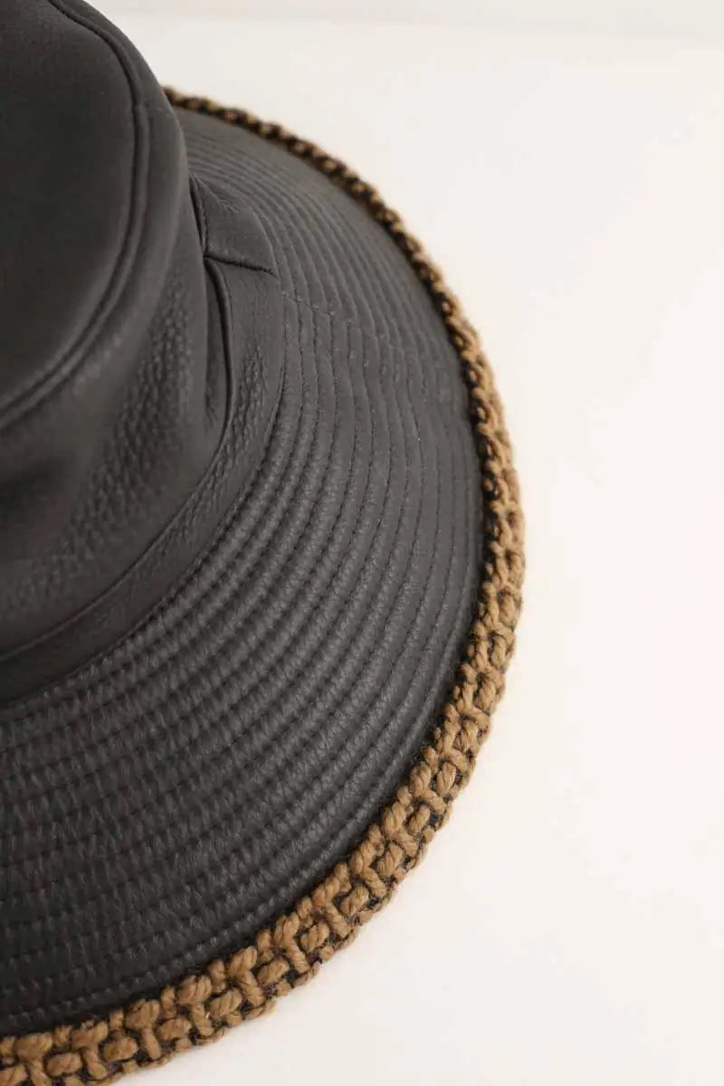 Panama Hermès Marron en Cuir
