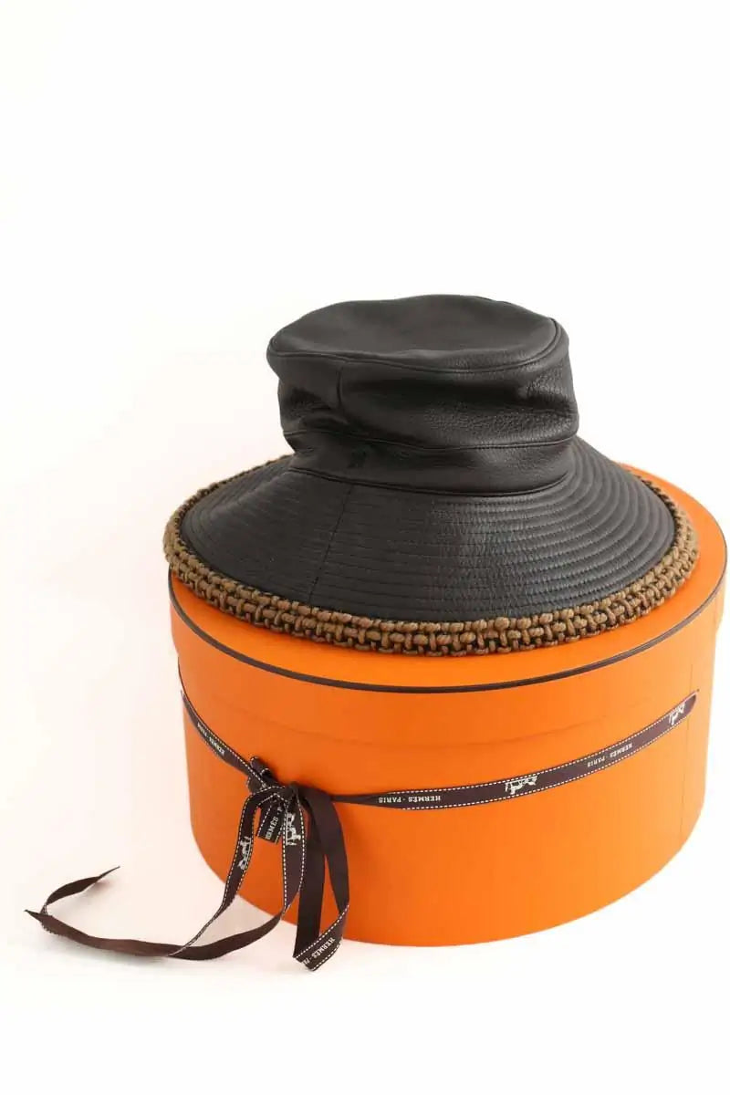 Panama Hermès Marron en Cuir