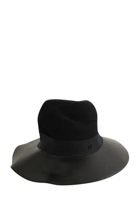 Panama Maison Michel Noir en Laine, taille L - Seconde Main