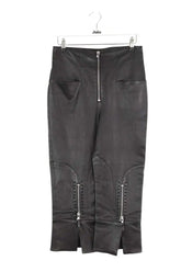Pantalon Alexander McQueen Noir en Cuir, taille XL - Seconde Main