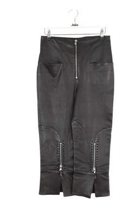 Pantalon Alexander McQueen Noir en Cuir, taille XL - Seconde Main