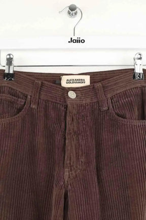 Pantalon Alexandra Golovanoff Marron en Coton