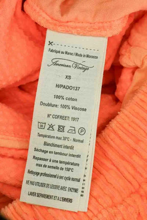 Pantalon American Vintage Orange en Coton