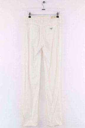 Pantalon Armani Jeans Blanc en Lin