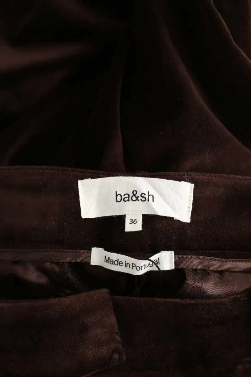 Pantalon Bash Marron en Coton