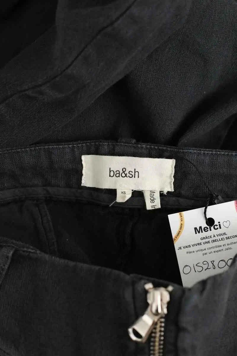Pantalon Bash Noir en Lin
