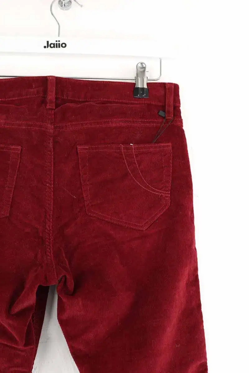 Pantalon bootcut Maje Bordeaux en Coton