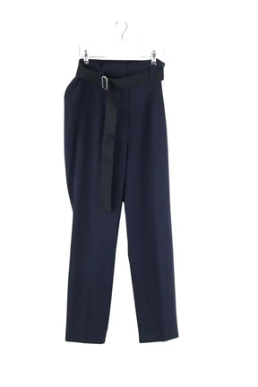 Pantalon Carot Claudie Pierlot Marine en Synthétique, taille M - Seconde Main