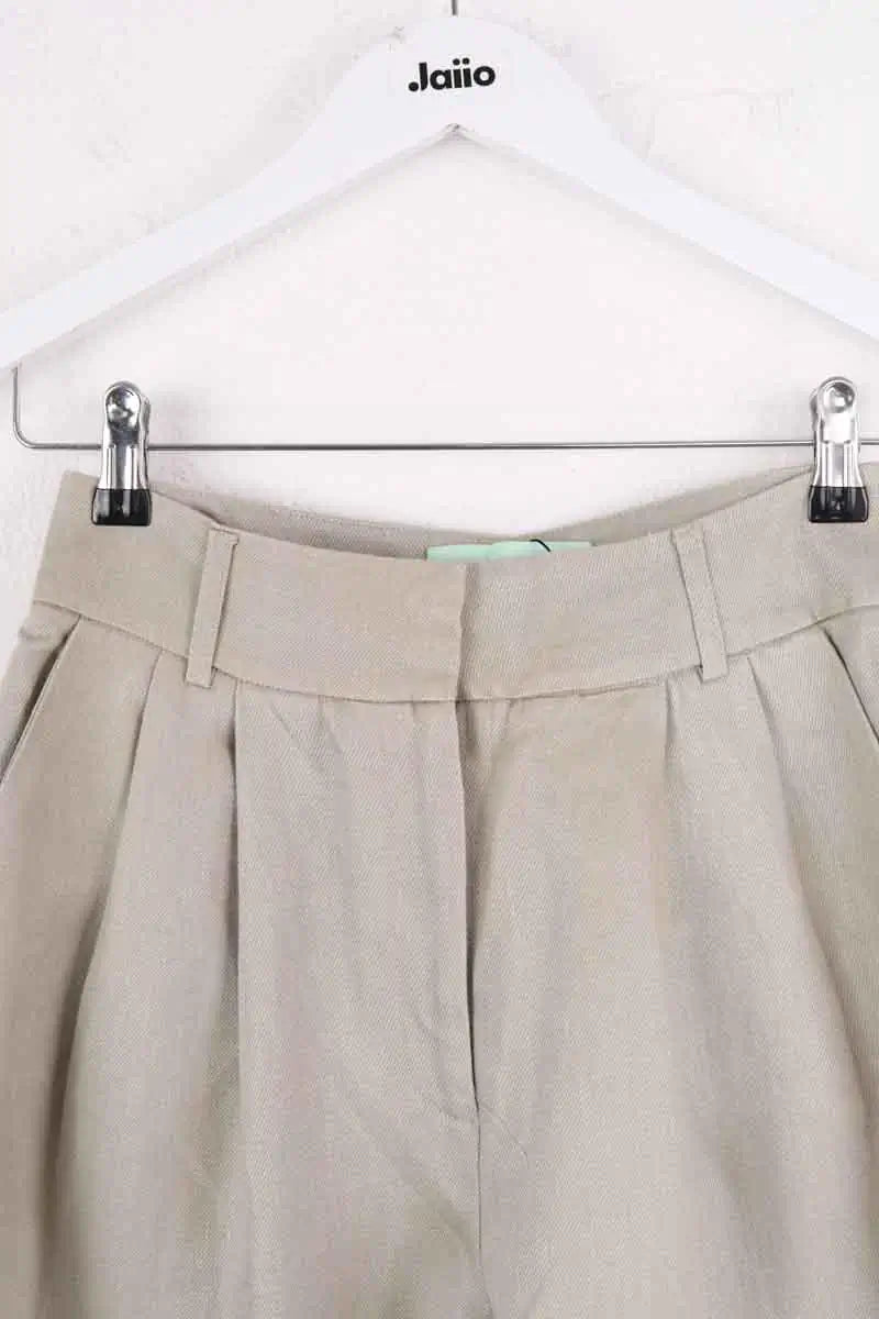 Pantalon Carot Heimstone Beige en Coton