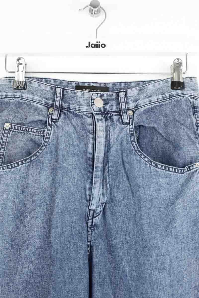 Pantalon Carot Isabel Marant Bleu en Coton