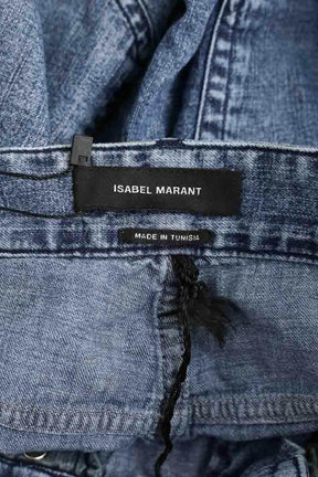 Pantalon Carot Isabel Marant Bleu en Coton