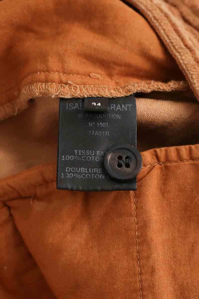 Pantalon Carot Isabel Marant Camel en Coton
