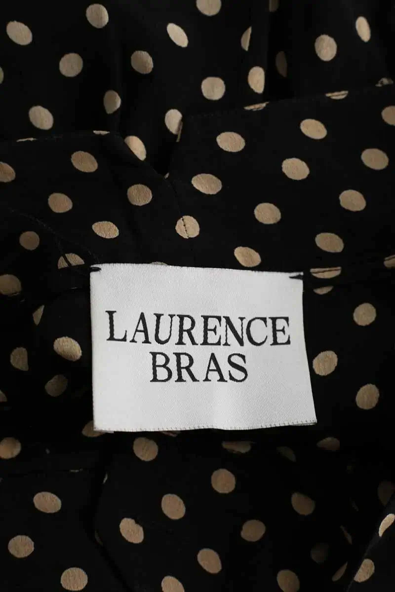 Pantalon Carot Laurence Bras Noir en Viscose