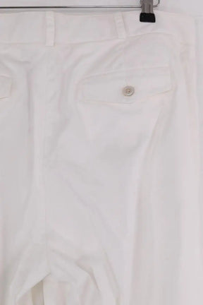 Pantalon Carot Ralph Lauren Blanc en Coton