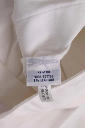 Pantalon Carot Ralph Lauren Blanc en Coton