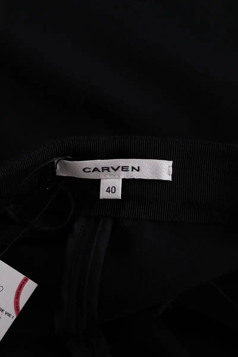 Pantalon Carven Noir en Synthétique