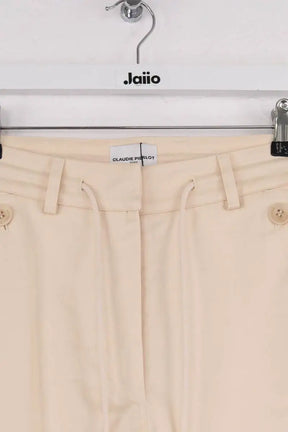 Pantalon Claudie Pierlot Beige en Coton