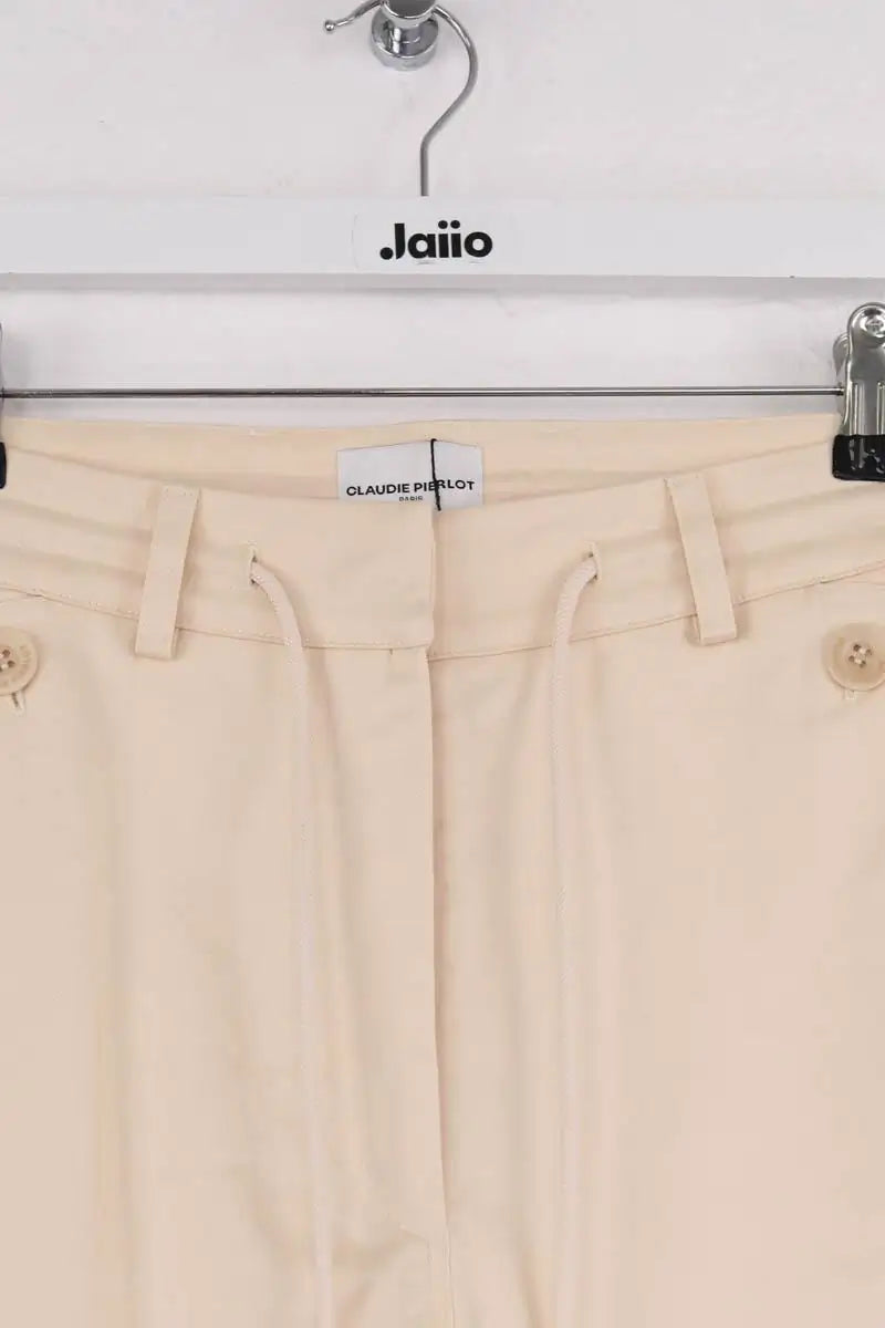 Pantalon Claudie Pierlot Beige en Coton
