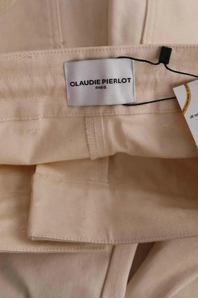 Pantalon Claudie Pierlot Beige en Coton