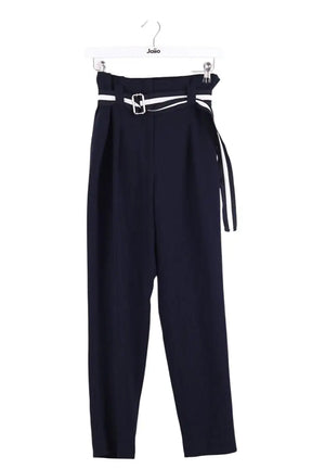 Pantalon Claudie Pierlot Marine en Synthétique, taille S - Seconde Main