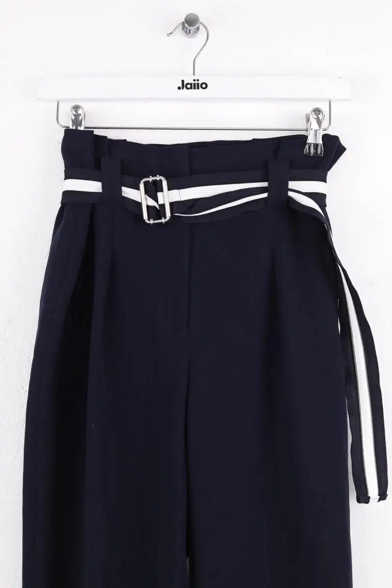 Pantalon Claudie Pierlot Marine en Synthétique