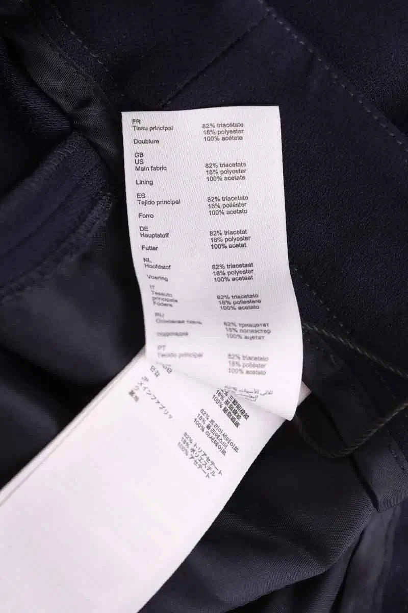 Pantalon Claudie Pierlot Marine en Synthétique