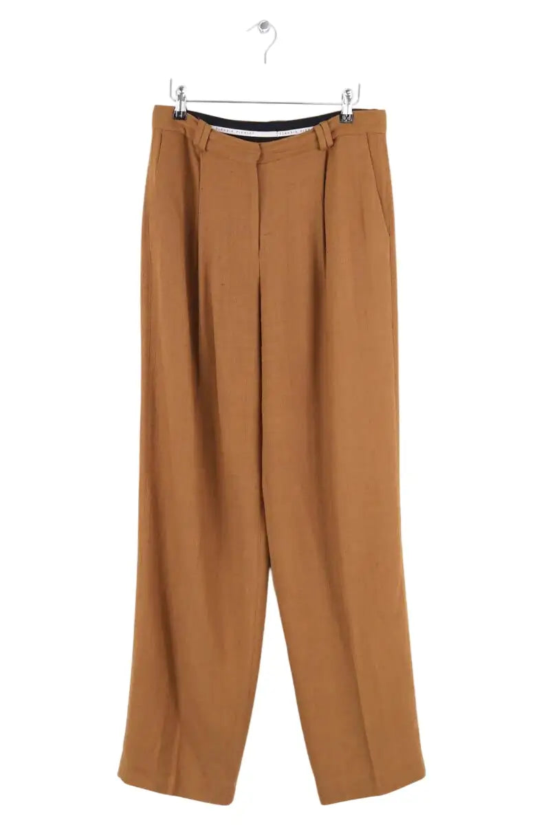 Pantalon Claudie Pierlot Marron en Viscose, taille L - Seconde Main