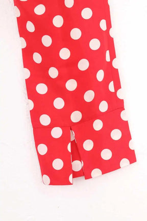Pantalon court Moschino Rouge en Synthétique