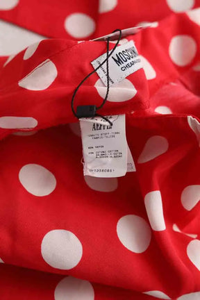 Pantalon court Moschino Rouge en Synthétique