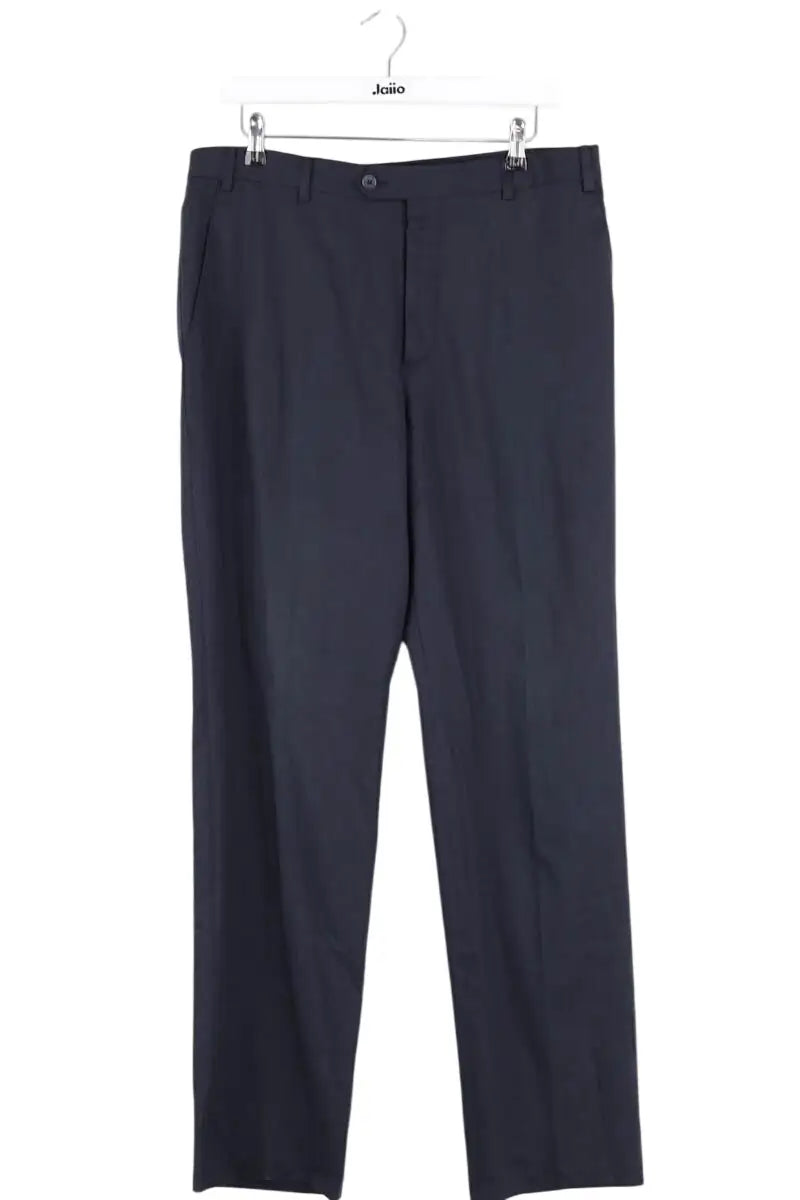Pantalon de costume Emporio Armani Marine en Laine, taille L - Seconde Main