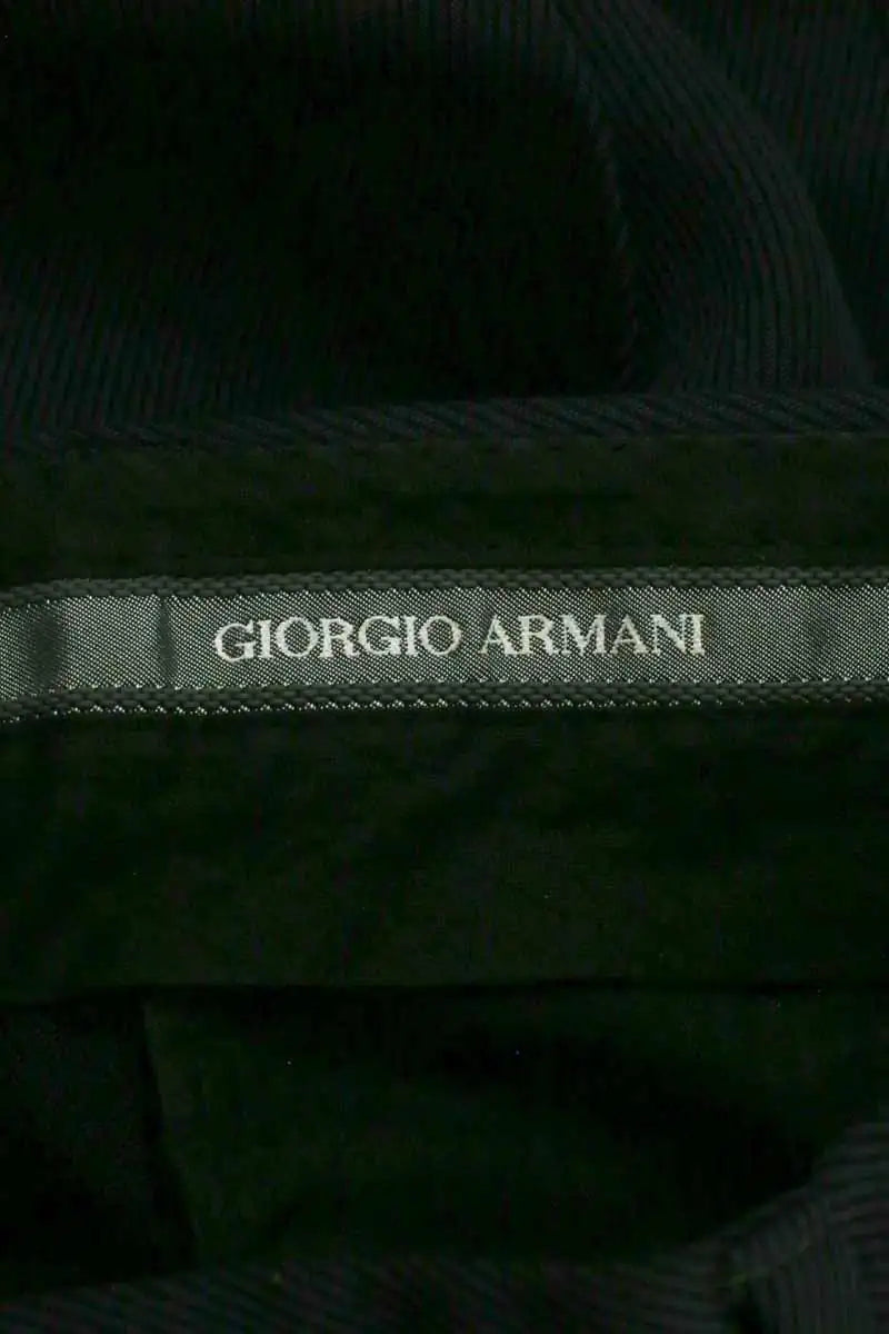 Pantalon de costume Giorgio Armani Noir en Laine
