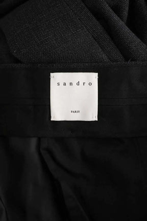 Pantalon de costume Sandro Anthracite en Laine
