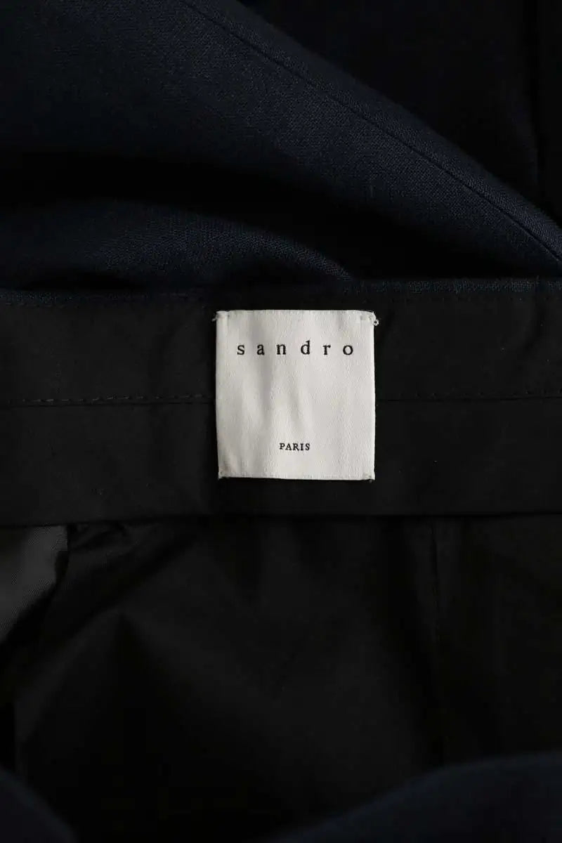 Pantalon de costume Sandro Bleu en Lin