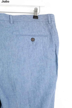 Pantalon de costume Sandro Bleu en Lin