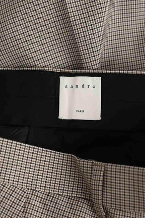 Pantalon de costume Sandro Camel en Laine