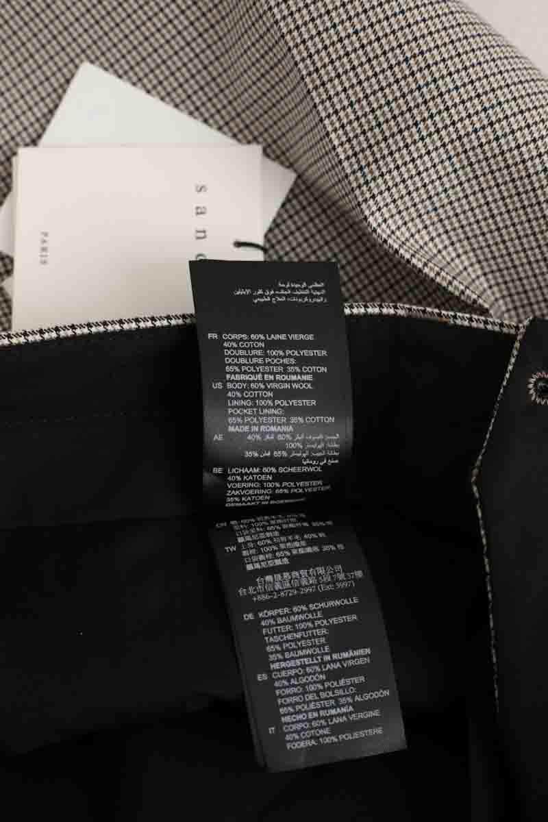 Pantalon de costume Sandro Camel en Laine