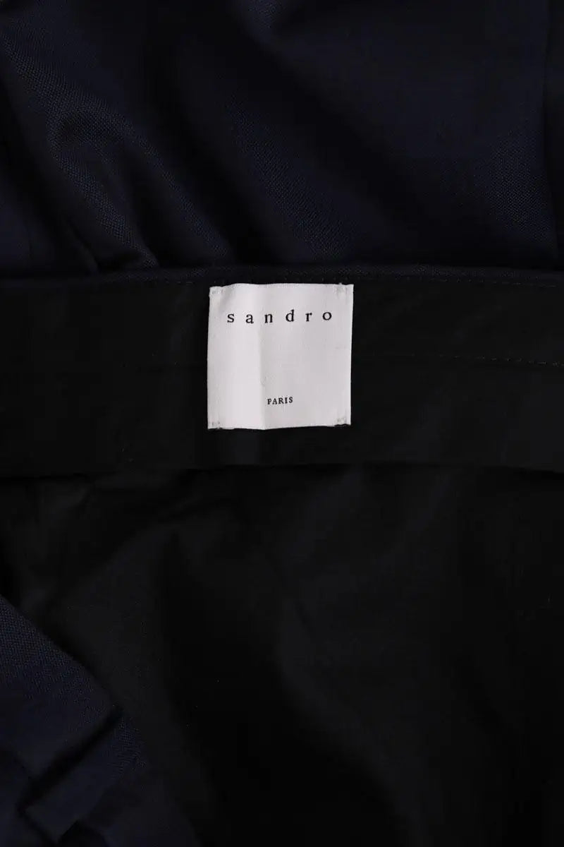 Pantalon de costume Sandro Marine en Laine