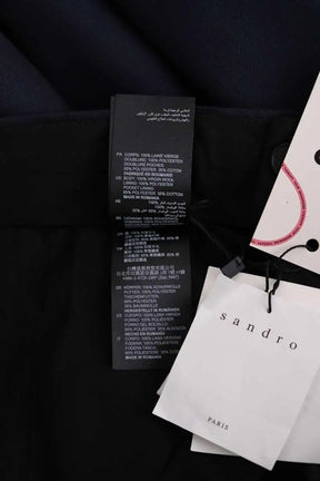 Pantalon de costume Sandro Marine en Laine