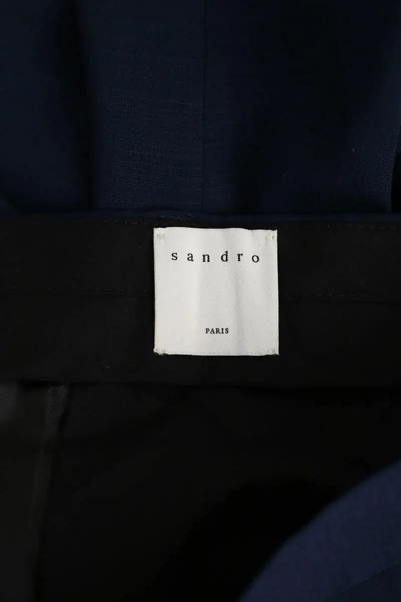 Pantalon de costume Sandro Marine en Laine
