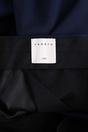 Pantalon de costume Sandro Marine en Laine