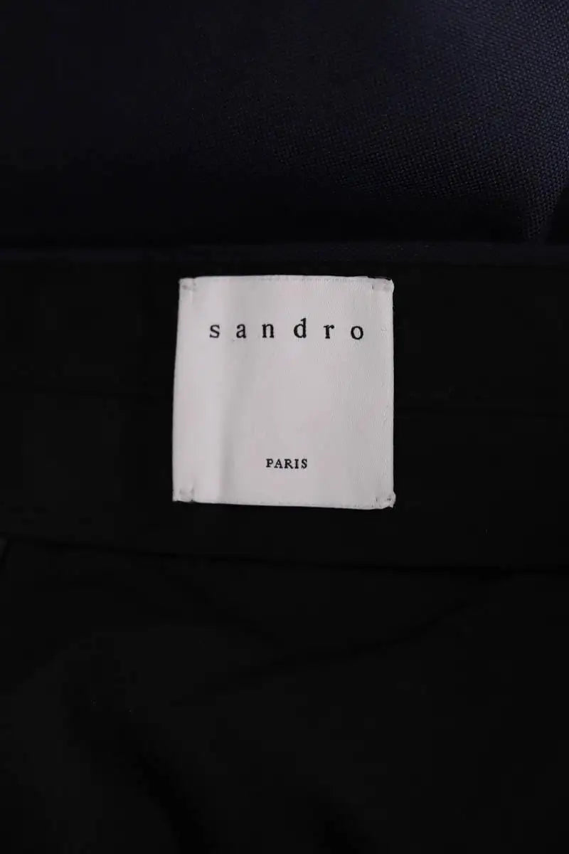 Pantalon de costume Sandro Marine en Laine